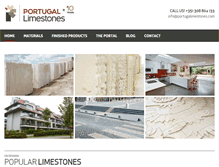 Tablet Screenshot of portugalimestones.com